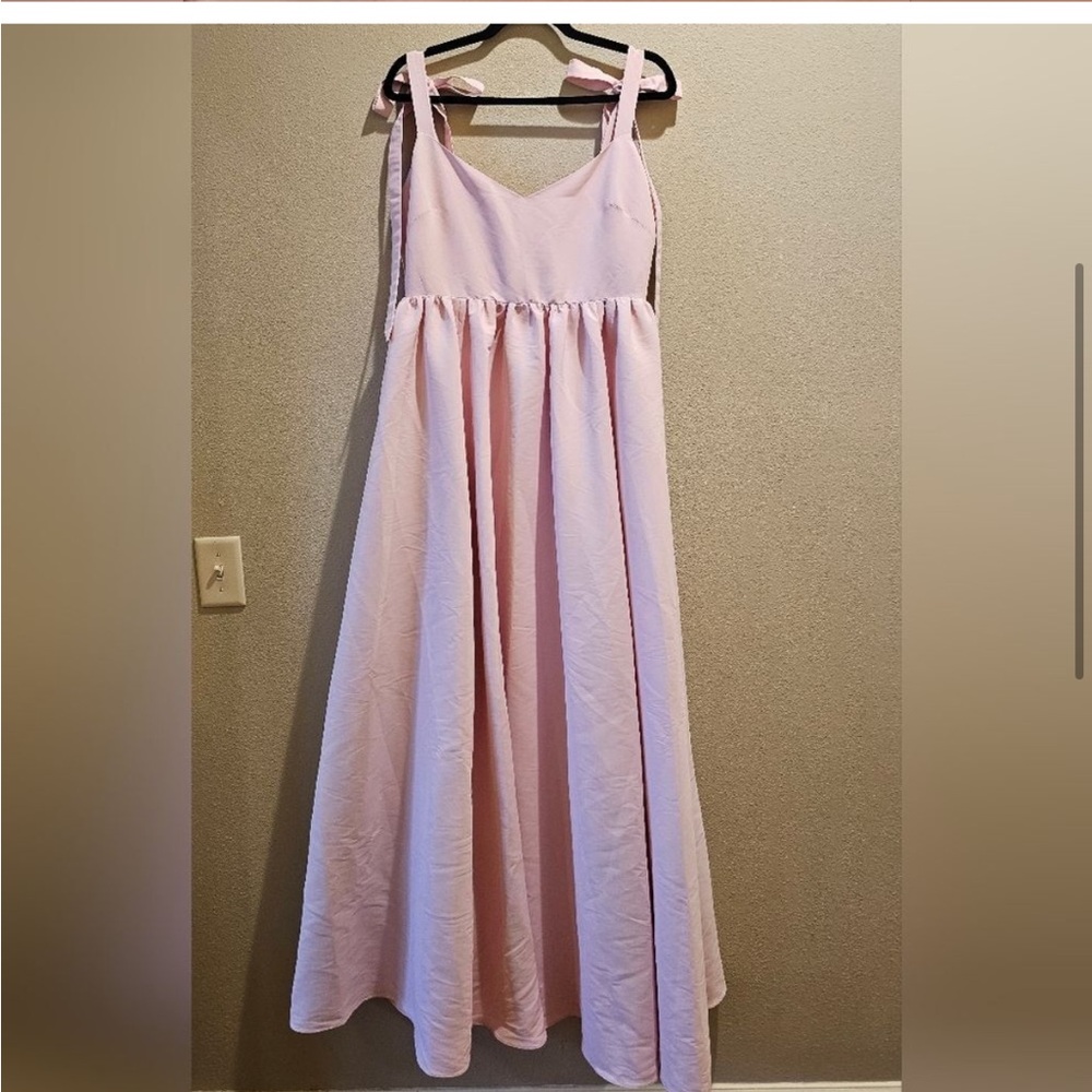BHLDN Sachin & Babi Eleanor Shoulder Tie Taffeta A Line Gown Size 14